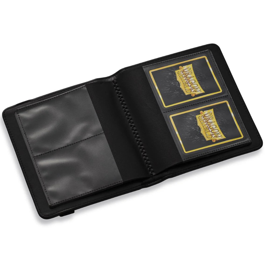 Dragon Shield Card Codex 80 i Iron Grey med elastiklukning og 20 sider med sideloading lommer.