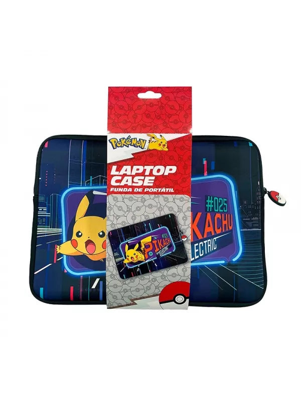 Pokémon Pikachu cover til bærbar – "Pikachu-type electric", ideelt til beskyttelse af din laptop.