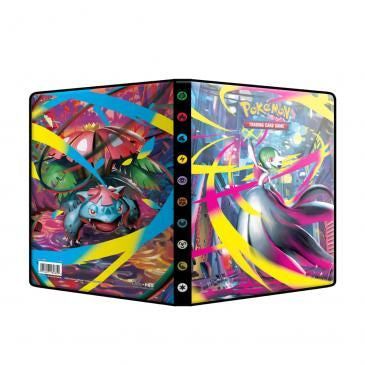 Pokémon Mega Evolution 01 – 4-lommer mappe med Mega Gardevoir og Mega Venusaur, designet til opbevaring af op til 80 Pokémon TCG-kort og 4 oversized kort.