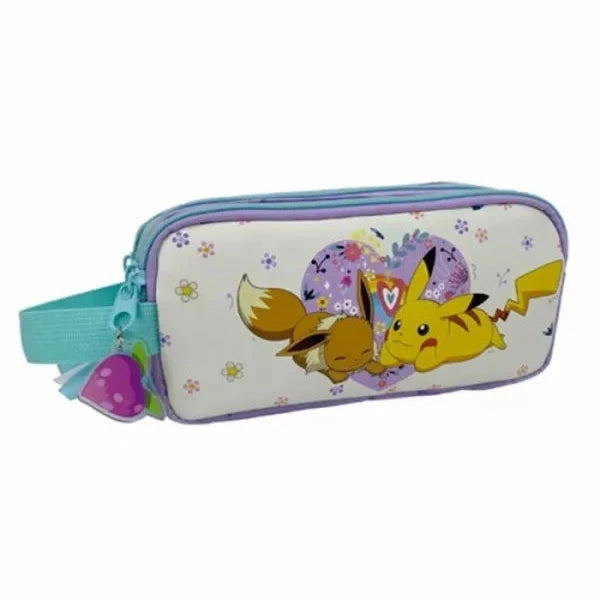 Pokémon Penalhus – Flowers Collection Triple. Et stilfuldt og praktisk penalhus med tre rum til opbevaring.