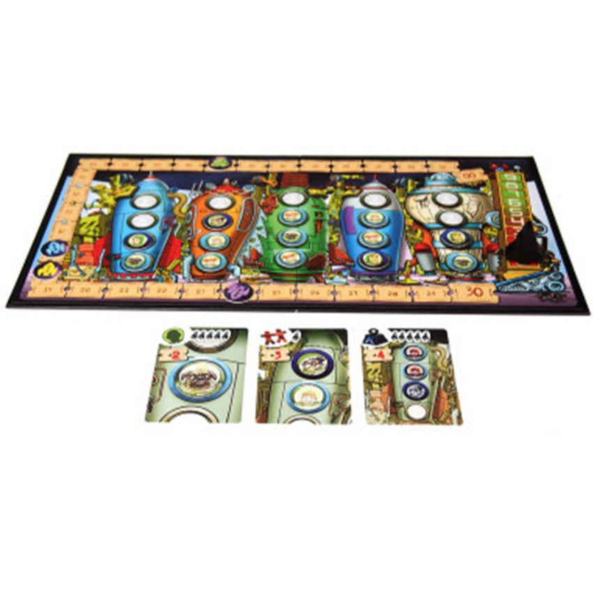 Ticket to Mars brætspil er et sjovt og hektisk spil om strategi og overlevelse i rummet.