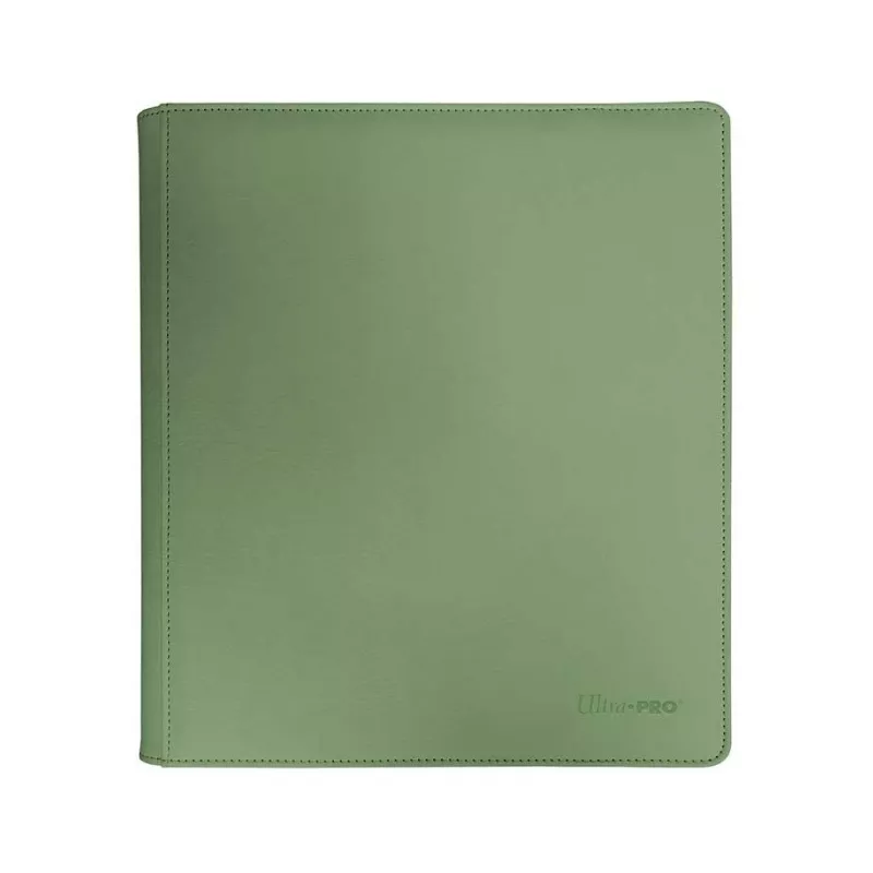 En mappe (binder) fra producenten Ultra Pro, serien "Vivid" som kommer i en flot lysegrøn farve – Cool Matcha.