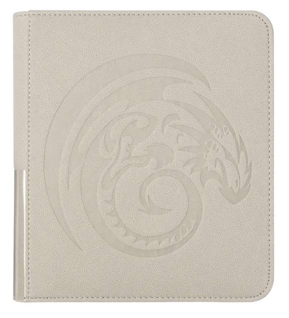 Dragon Shield Card Codex mall i Ashen White – stilfuldt og robust kortalbum med plads til 160 kort. Perfekt til samlere og turneringsspillere.