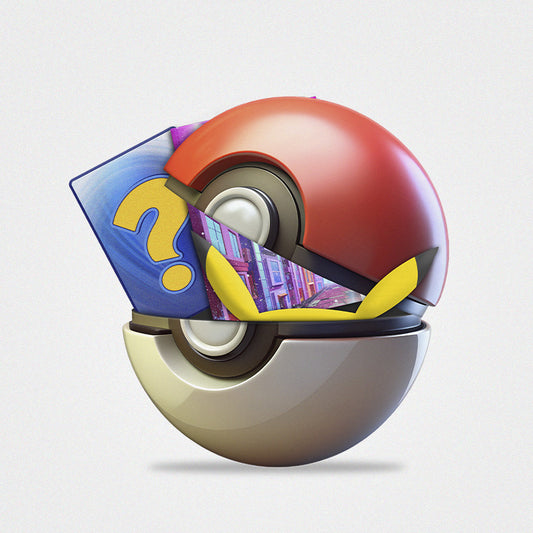 Pokémon Mystery Box – en spændende samlerpakke med overraskelser og værdifulde Pokémon-artikler.