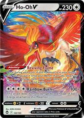 Pokémon Ho-Oh V 140/195 – imponerende Ultra Rare-kort med stærke evner og flot holo-design fra Silver Tempest-serien.