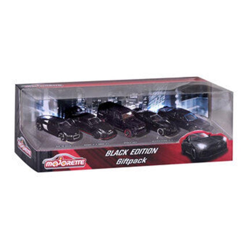 Majorette Iconic bilar Black Edition - 5 st. giftpaket - skala 1:64