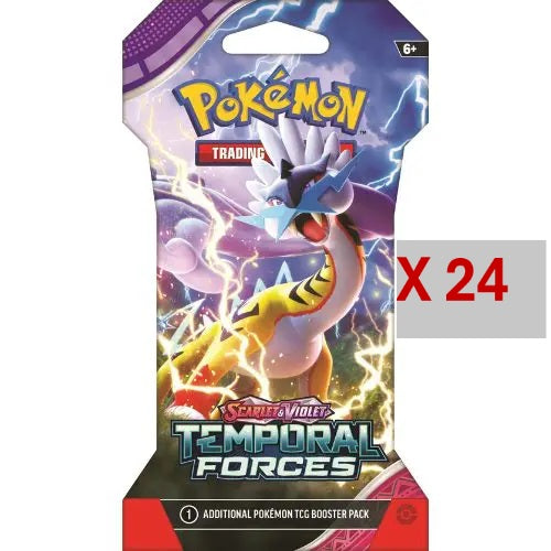 Pokemon Display Sleeved Boosters Box - Temporal Forces