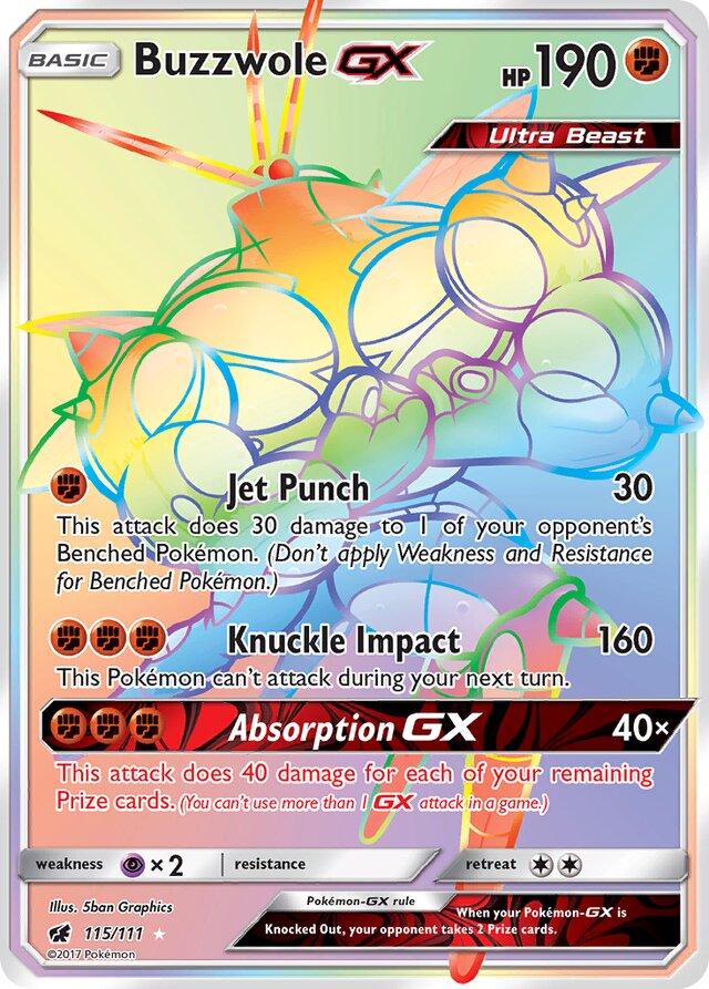 Buzzwole-GX 115/111 Pokemon S&M Crimson Invasion