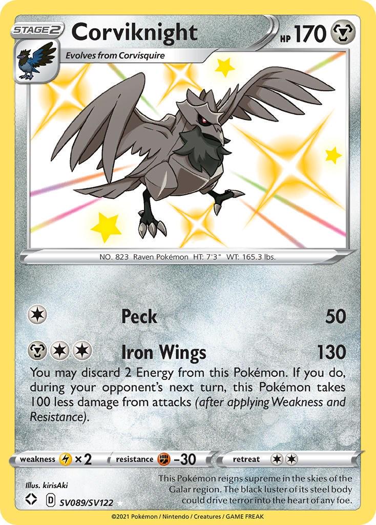 Corviknight SV089/SV122 Pokemon - SWSH Shining Fates