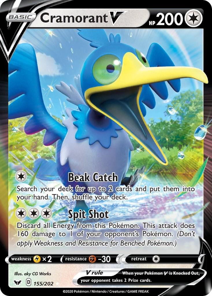 Cramorant V - 155/202 Pokemon - SWSH