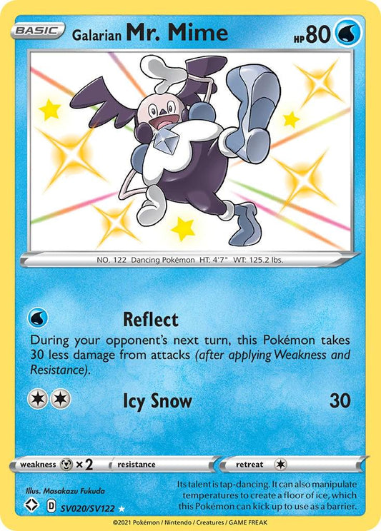 Galarian Mr. Mime SV020/SV122 Pokemon - SWSH Shining Fates