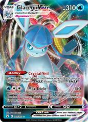 Pokémon Glaceon VMAX 041/203 – imponerende Ultra Rare-kort med stærke evner og flot holo-design fra Evolving Skies-serien.