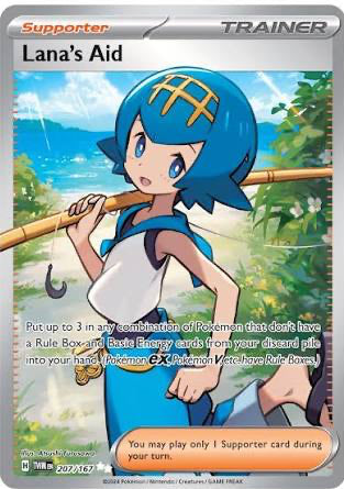 Lana’s Aid 207/167 Pokemon SV06 Twilight Masquerade