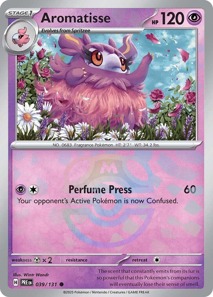 Aromatisse 039/131 Master Ball Pokemon SV08.5 Prismatic Evolutions