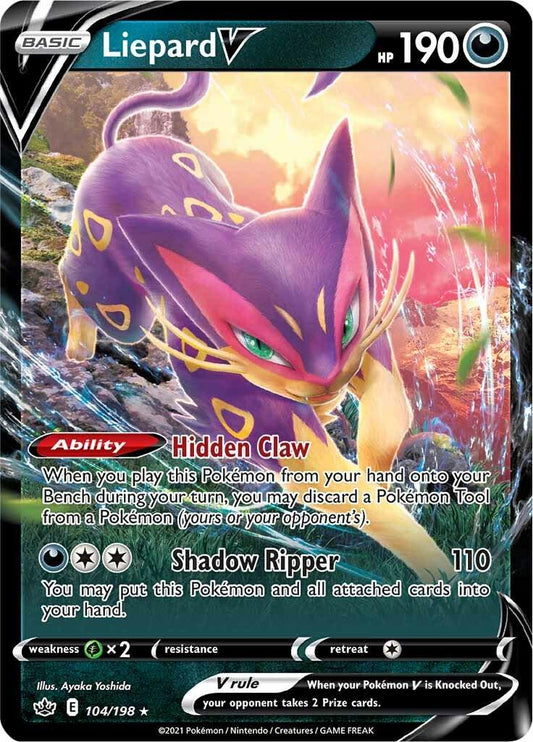 Liepard V - 104/198 Ultra Rare - Chilling Reign