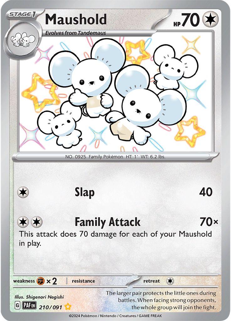 Maushold 210/091 Pokemon SV04.5 Paldean Fates
