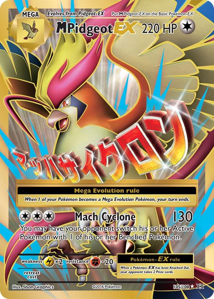 Mega Pidgeot-EX 105/108 Pokemon XY Evolutions