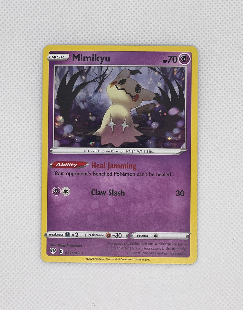 Mimikyu – 081/189 – Cosmos Holo - SWSH3 Darkness Ablaze