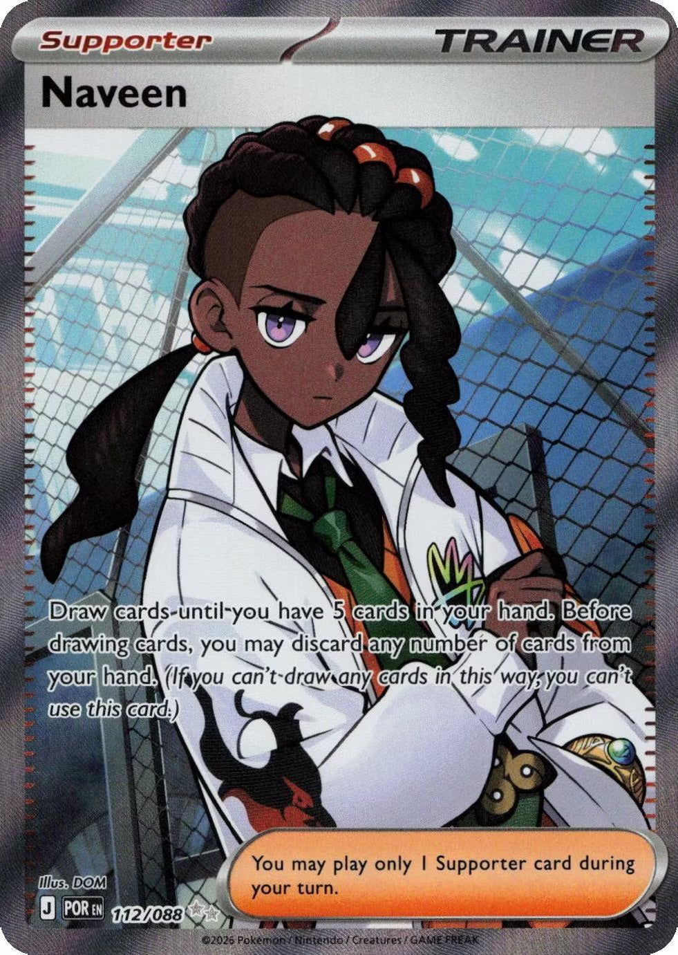 Naveen ex 112/088 Pokemon ME03 Perfect Order