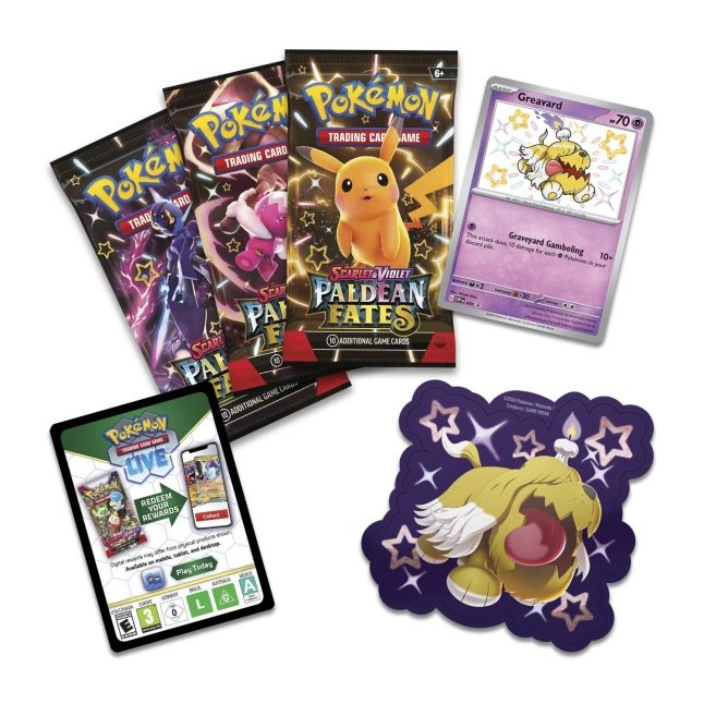 Scarlet & Violet Paldean Fates Tech Sticker Collection - Shiny Greavard