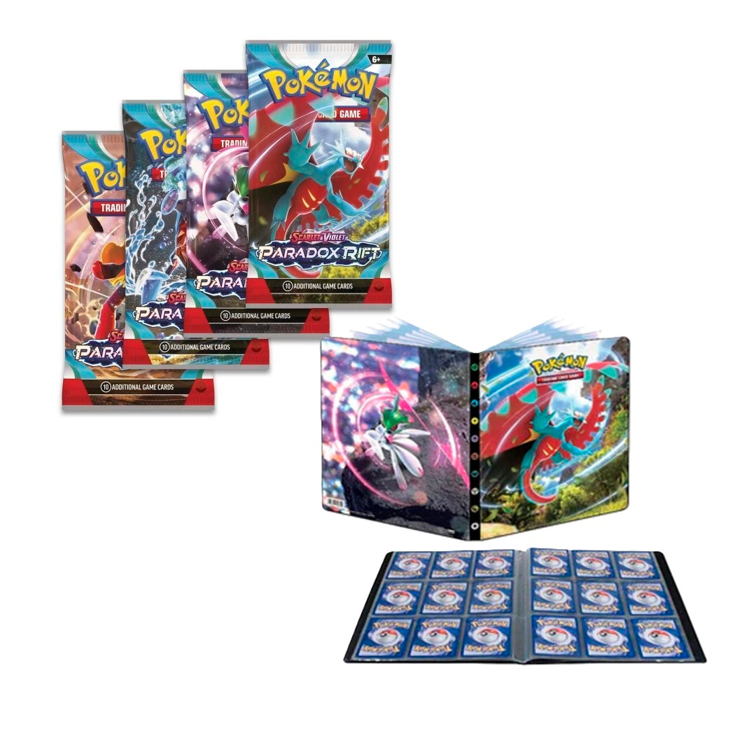 Pokémon TCG: Scarlet & Violet SV4 - Paradox Rift - Booster Packs + Folder