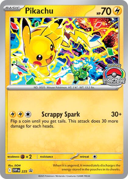 Pikachu SVP 225 Black Star Promo