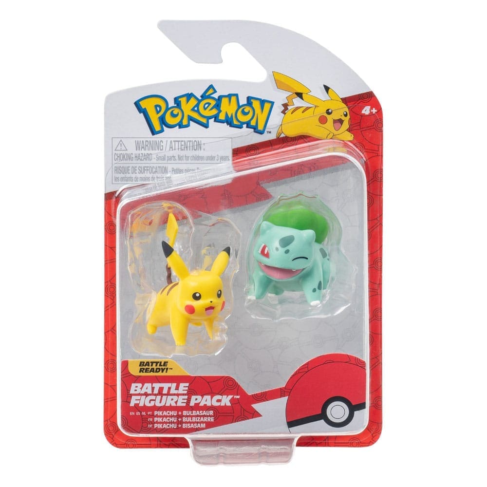 Pokémon - Battle Figure 2 Pack Bulbasaur #7 & Pikachu #5 (WMT) - 6cm