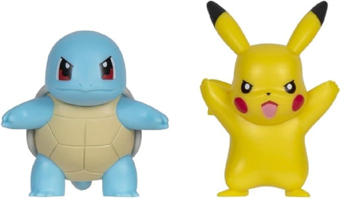 Pokémon - Battle Figure 2 Pack Squirtle #7 & Pikachu #9 (WMT)