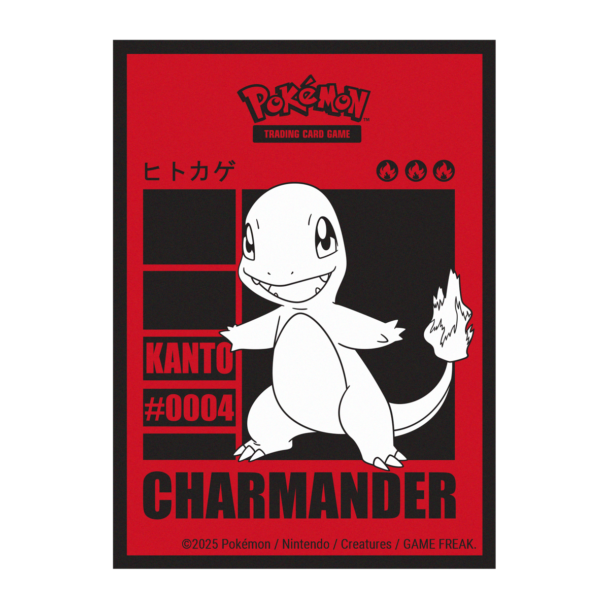 Pokémon Charmander Deck Protector Sleeves, pakke med 65 kortlommer.