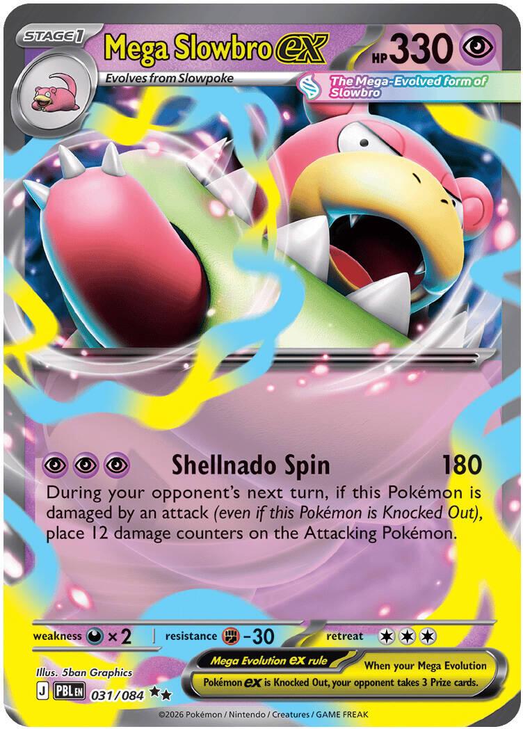Mega Slowbro ex 031/084 Pokemon ME05 Pitch Black