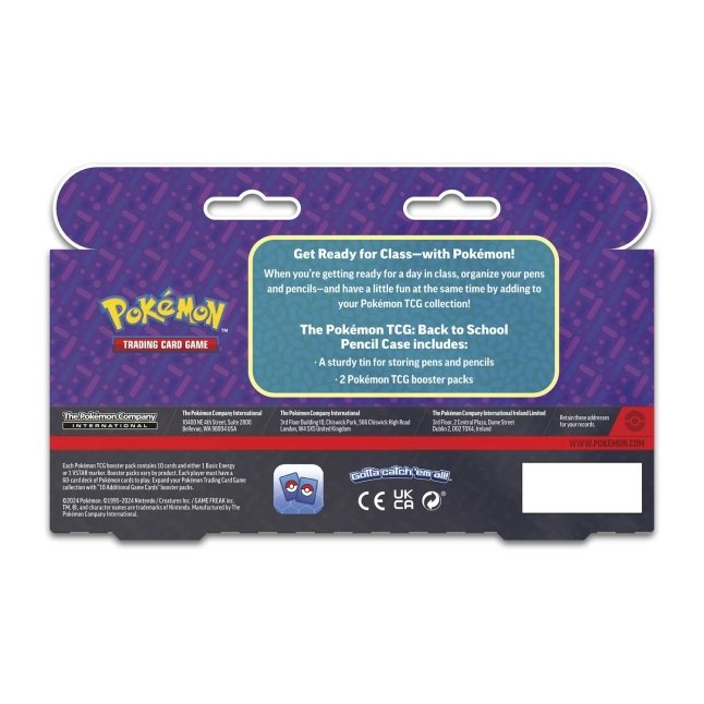 Pokemon Back to School Pencil Tin 2024