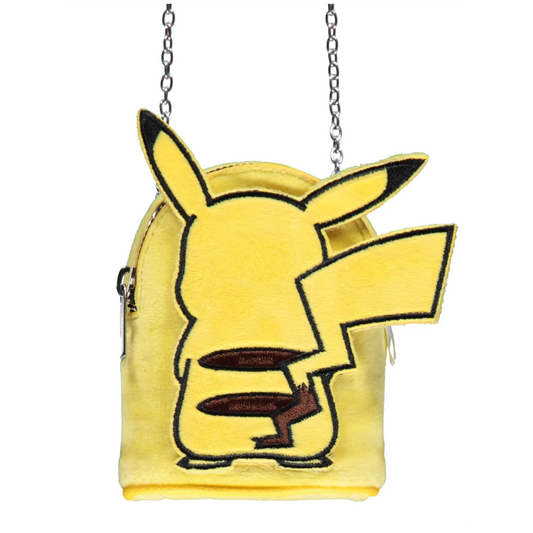 Pokémon mikrotaske med Pikachu på ryggen, lille og praktisk til opbevaring af småting.