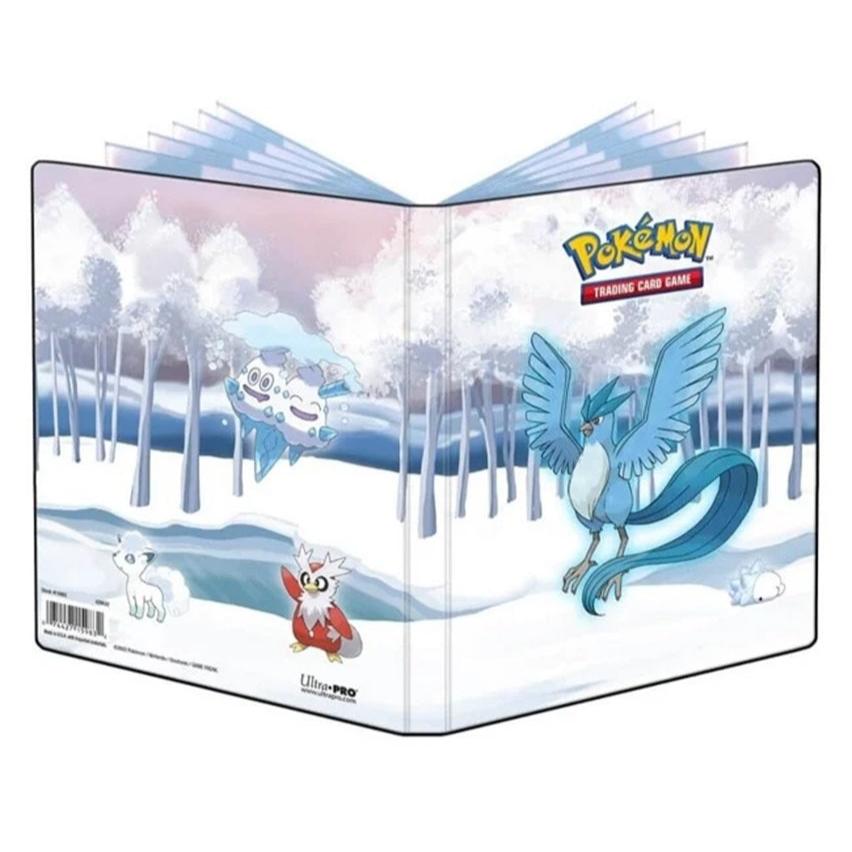 Pokémon Frosted Forest Mappe – Ultra Pro 4-lomme design, perfekt til kortbeskyttelse og organisering.
