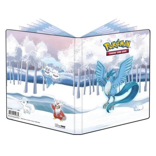 Pokémon Frosted Forest Mappe – Ultra Pro 4-lomme design, perfekt til kortbeskyttelse og organisering.