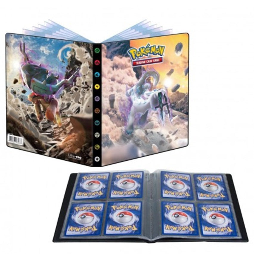 Hold din samling organiseret og sikker med denne smukke Pokémon 4-lommer mappe fra Scarlet & Violet SV2 Paldea Evolved serien.