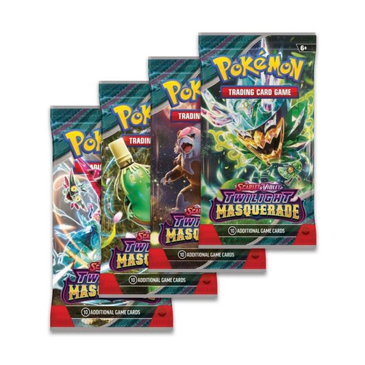 Pokemon SV06 Twilight Masquerade - 4 Booster-pakker Sæt