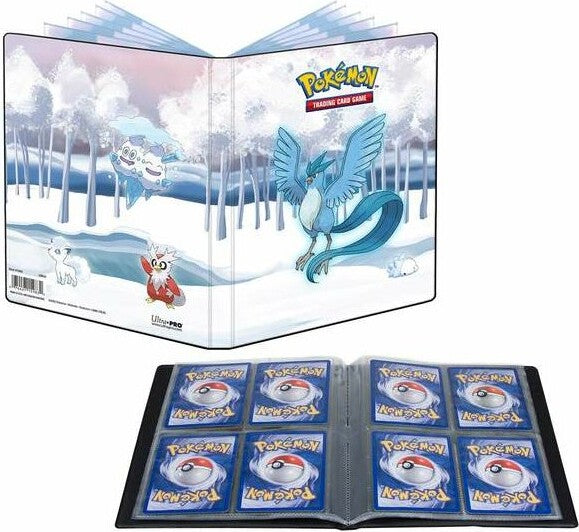 Pokémon Frosted Forest Mappe – Ultra Pro 4-lomme design, en praktisk og sod mappe.