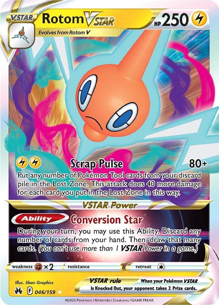 Rotom VSTAR 046/159 Pokemon SWSH Crown Zenith