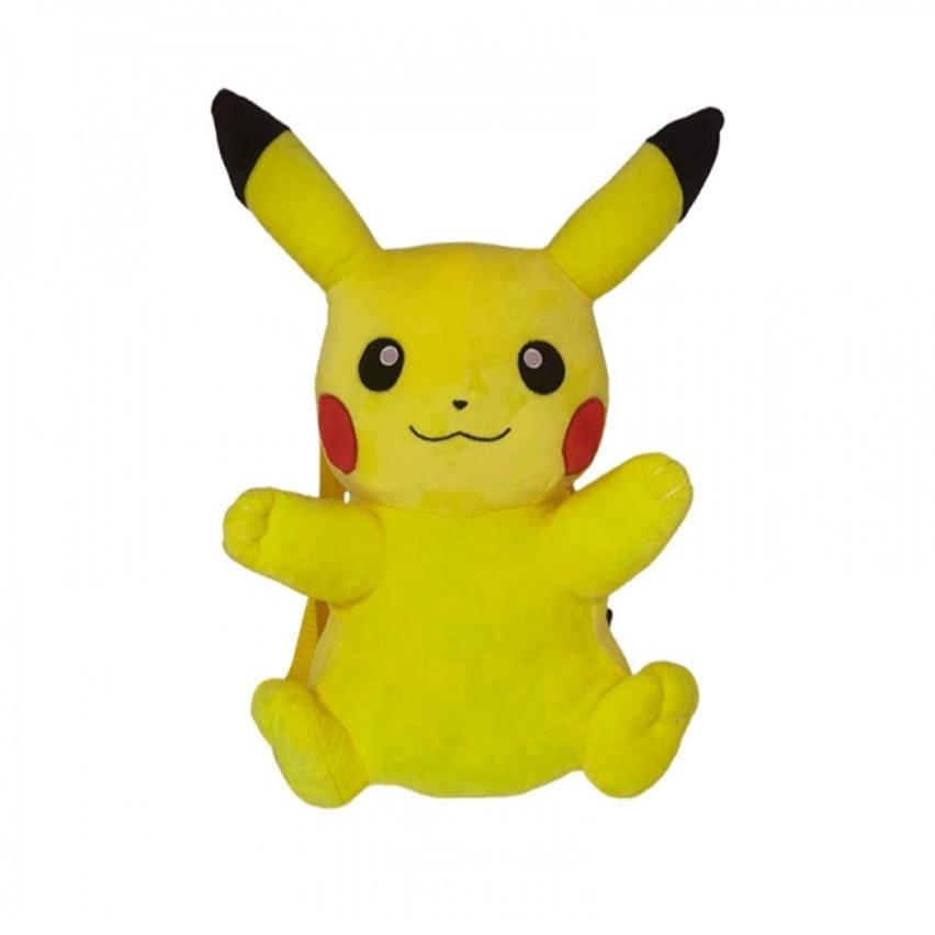 Pokémon 3D rygsæk i plys – Pikachu-design, en sød og praktisk taske til fans af den ikoniske Pokémon.