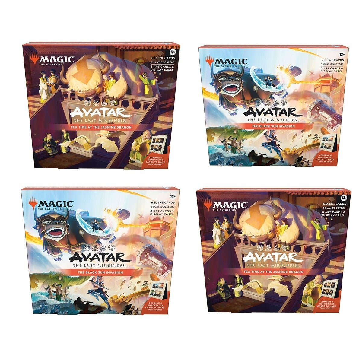 Scene Box Avatar: The Last Airbender til Magic: The Gathering med eksklusive kort og kunstværker i premium emballage.