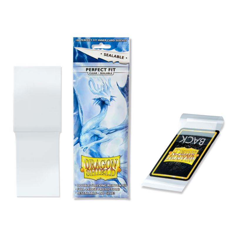 Dragon Shield: Clear - Sealable Perfect Fit Sleeves -1