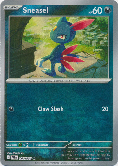 Sneasel 061/131 Pokemon SV08.5 Prismatic Evolutions