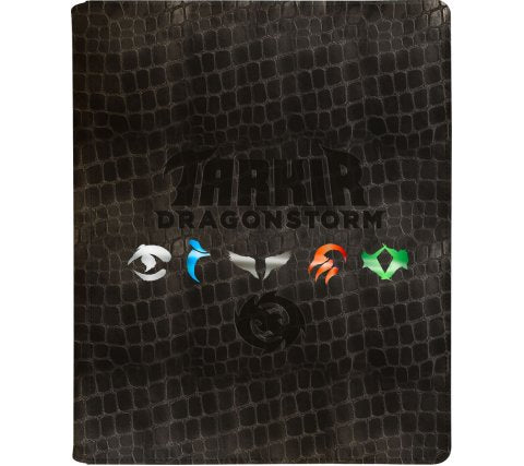 Tarkir Dragonstorm 9‑Pocket Premium Zippered PRO‑Binder med illustrationer af de fem Tarkir‑klaner til Magic: The Gathering.