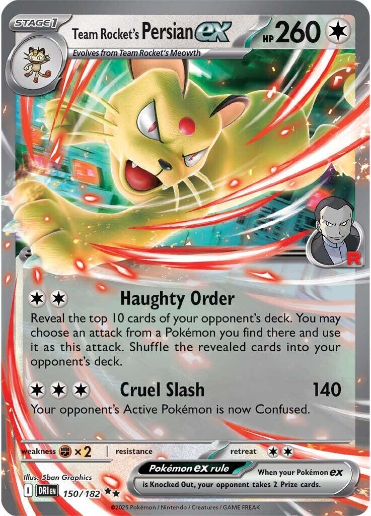 Team Rocket’s Persian – 150/182 – SV10 Destined Rivals