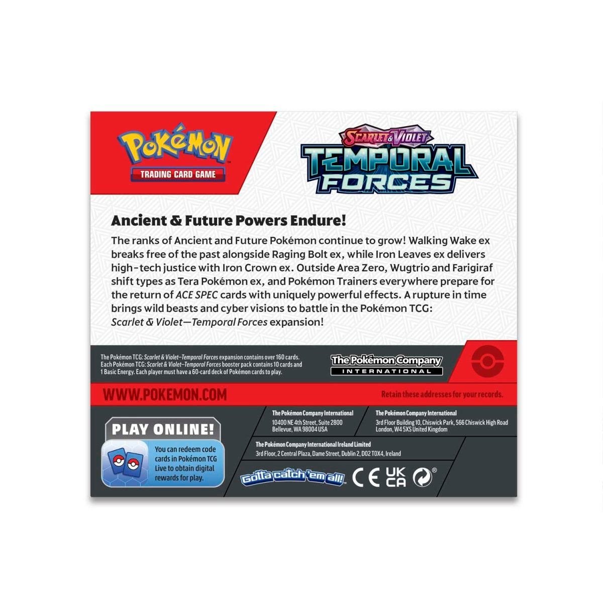 Pokémon TCG: Scarlet & Violet SV05 - Temporal Forces - Booster Box (36 booster-pakker)