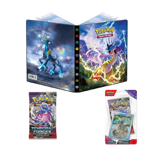Pokémon TCG: Temporal Forces - Sæt med Booster pakker og Mappe