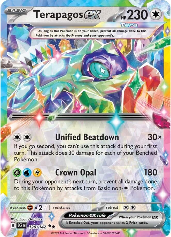 Terapagos ex 128/142 Pokemon SV07 Stellar Crown