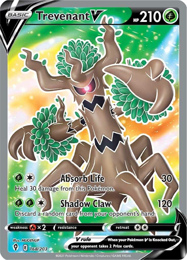 Trevenant V - 169/203 Pokemon - SWSH Evolving Skies