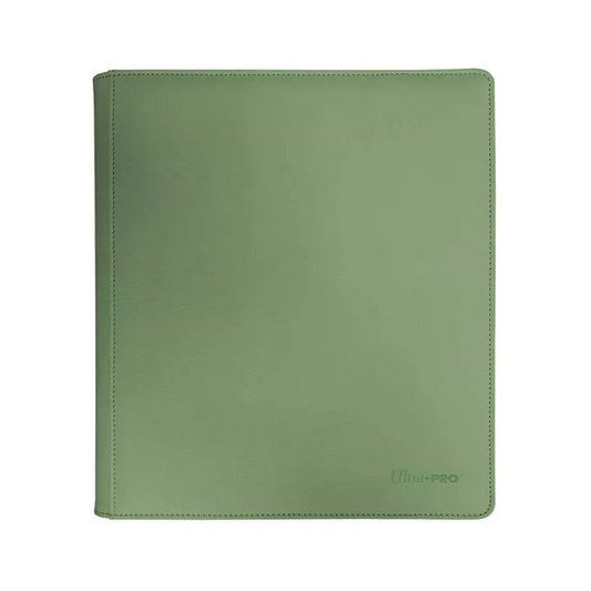 En mappe (binder) fra producenten Ultra Pro, serien "Vivid" som kommer i en flot lysegrøn farve – Cool Matcha. 