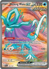 Pokémon Walking Wake ex 189/162 – imponerende Ultra Rare-kort med stærke evner og flot holo-design fra Temporal Forces-serien.